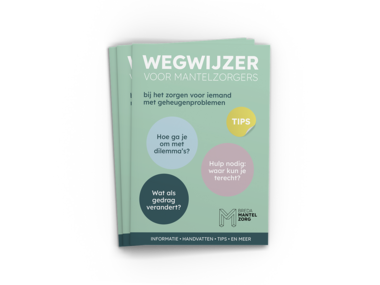 Wegwijzer bij het zorgen voor iemand met geheugenproblemen